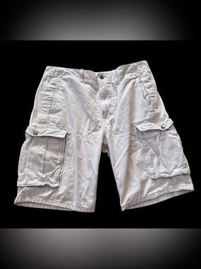 Levi’s Cream Cargo Shorts Men’s 34 Utility Carpenter Casual Y2K EUC